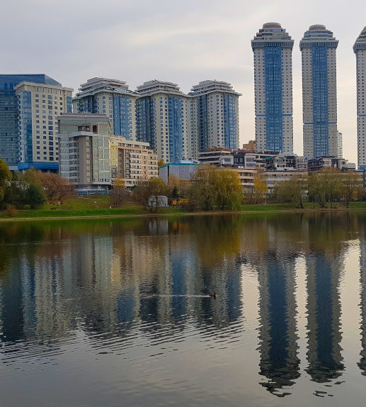 Москва, пруд на Мосфильмовской, 02.11.2018